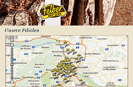 Bäckerei Felber mit über 50 Filialen in Österreich Bäckerei Felber mit über 50 Filialen in Österreich